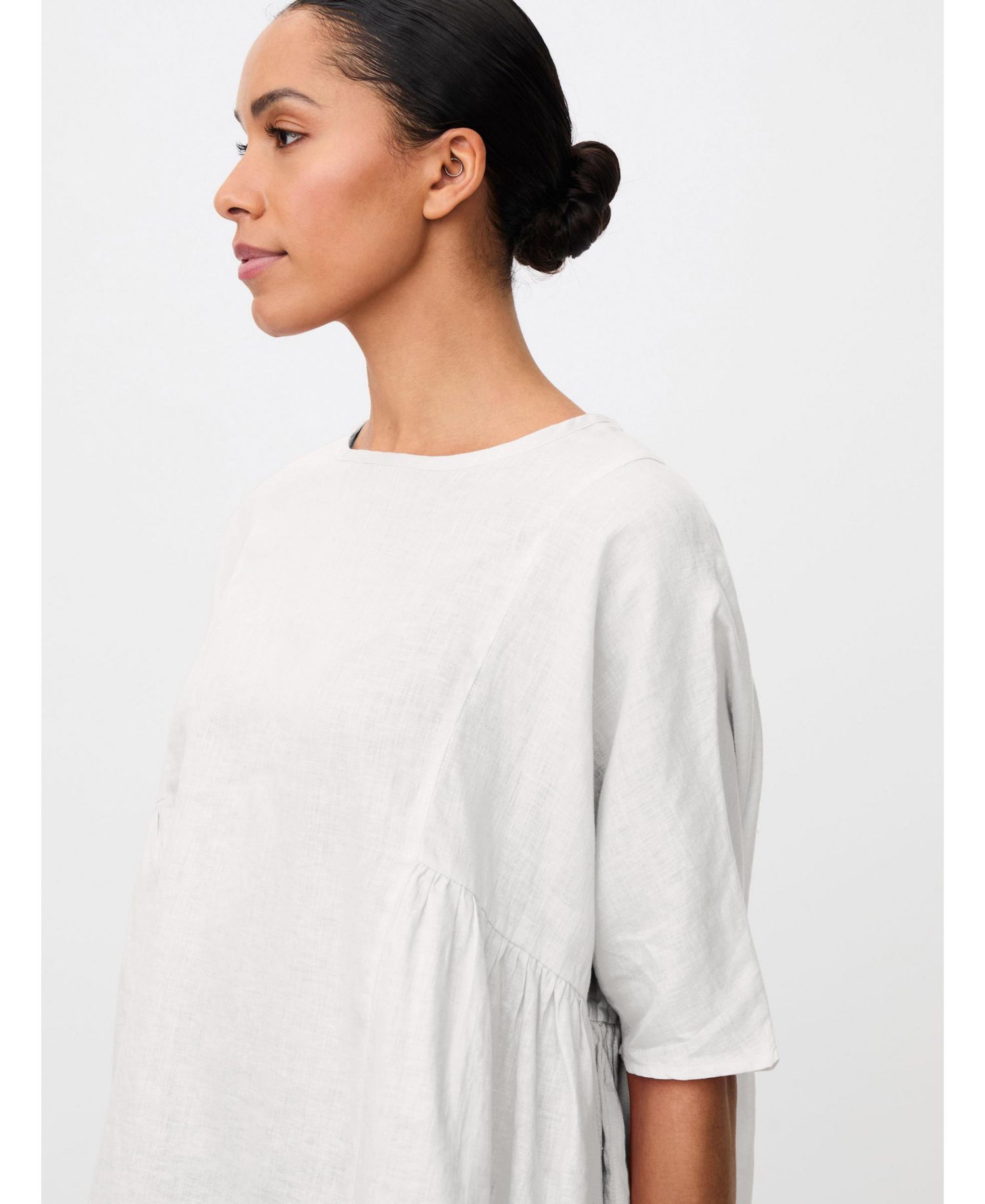Women's Mablissea Oversized Short-Sleeve Linen Blouse