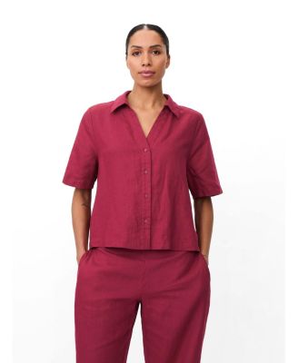Women's Mairyssa Smock Back Linen Shirt