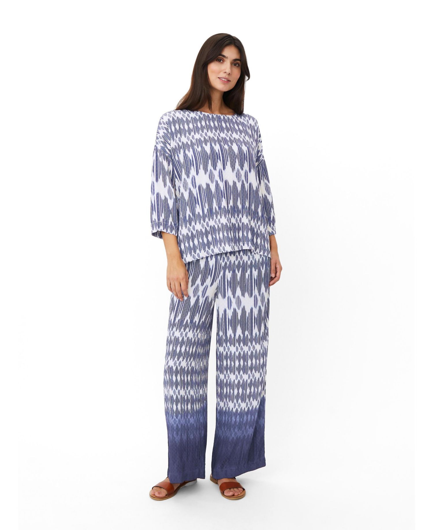 Women's Mabecca Printed 3/4-Sleeve Blouse