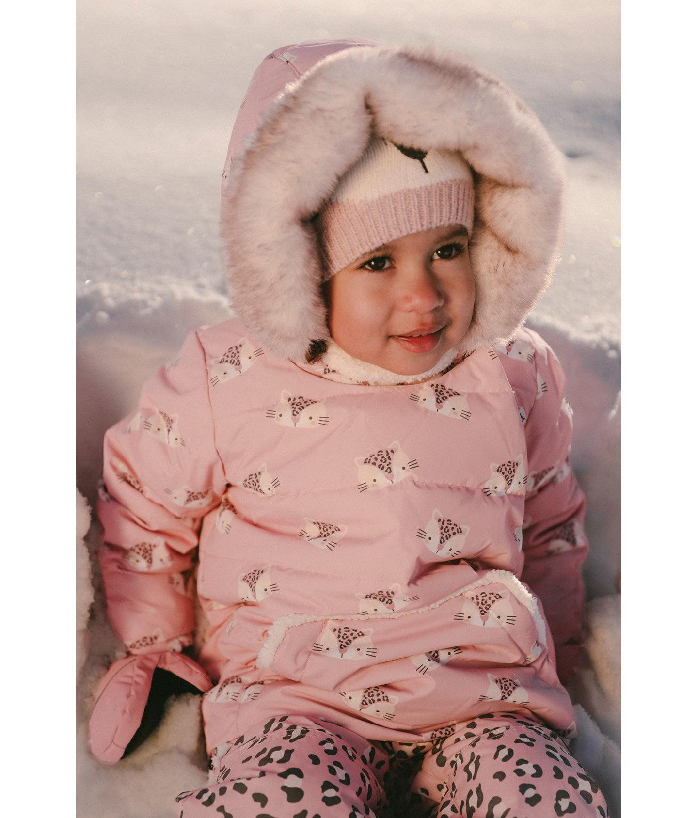 Комплекты Deux par Deux Two-Piece Snowsuit Rose Leopard Print для девочек-малышей, цвет: Розовый леопардовый с принтом — фото 6