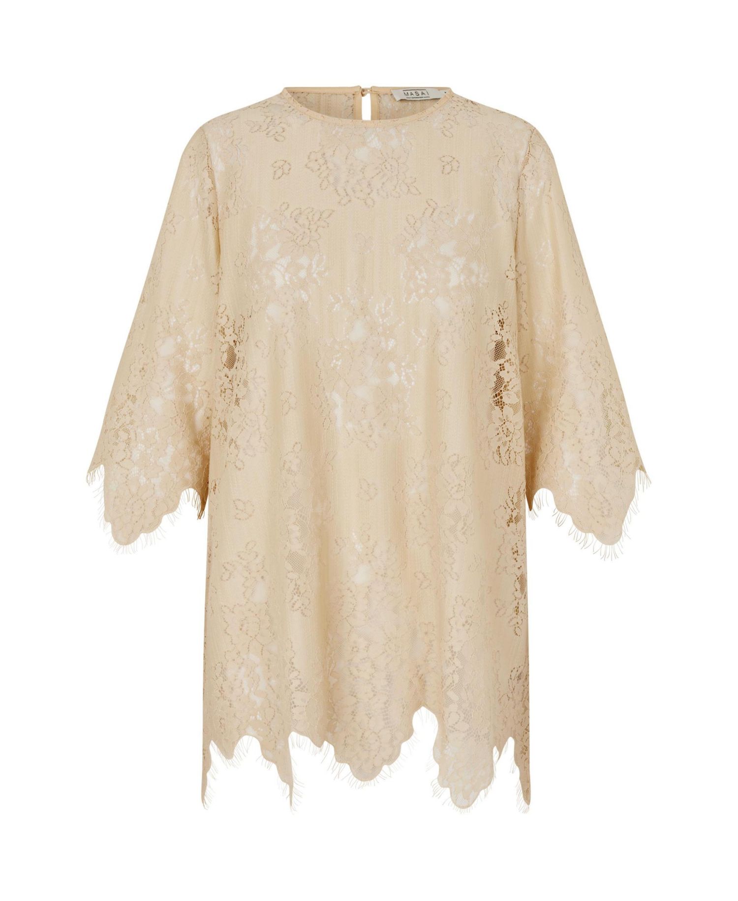 Women's MaGaldora Lace Floral 3/4-Sleeve Tunic Top