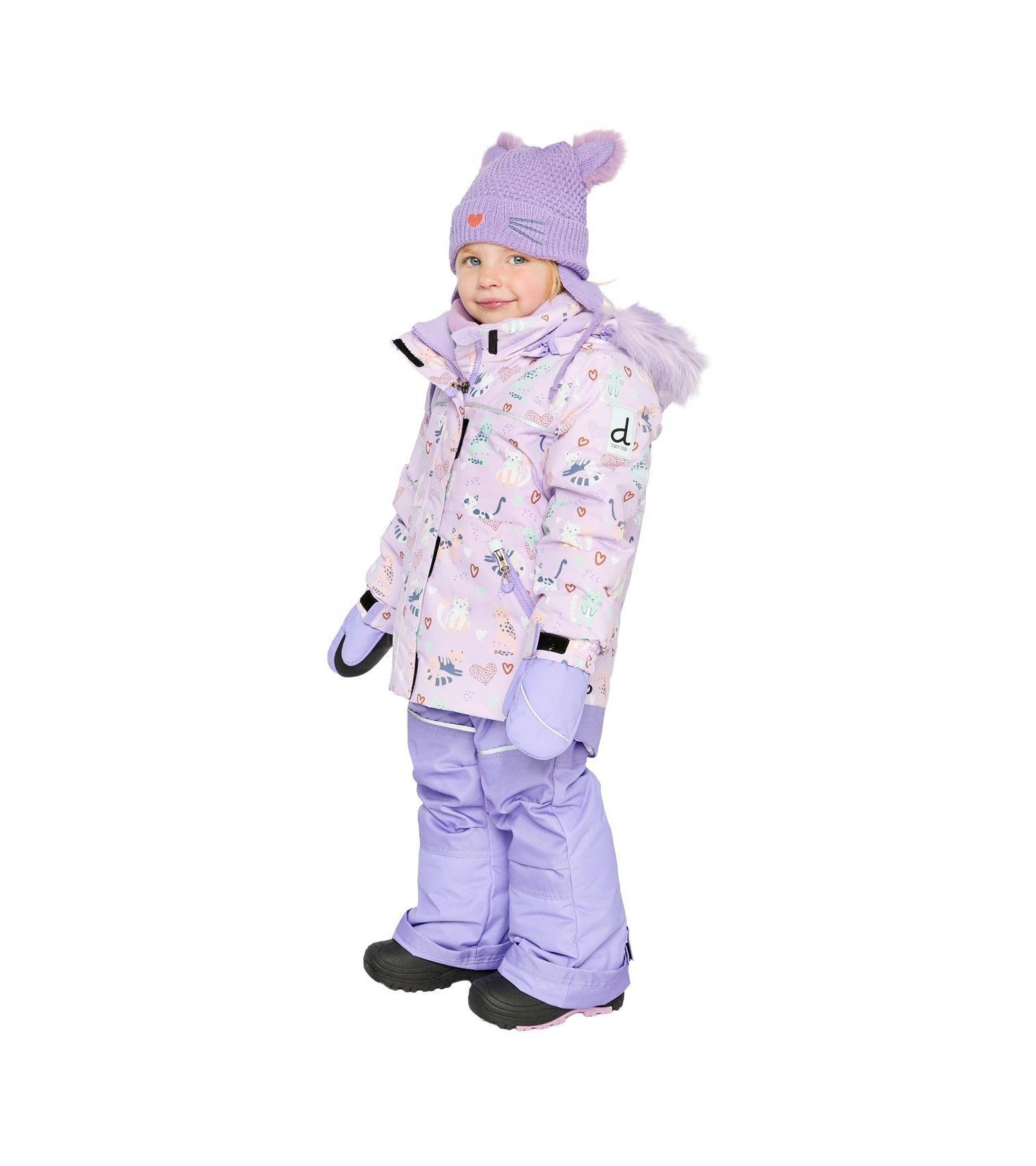 Little Girls Kids&baby(6-8)Little Two Piece Discover Snowsuit Printed Cats