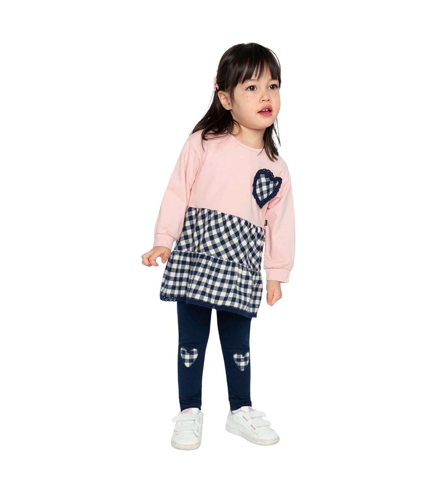 Little and Big Girl's (6-8) Tunic and Leggings Set