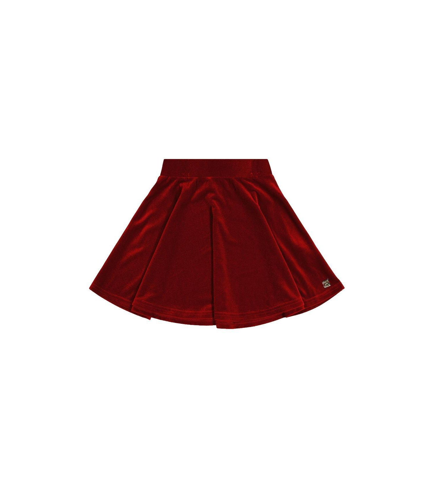 Little and Big Girl ( size 6 to 14 ) Velvet Skirt