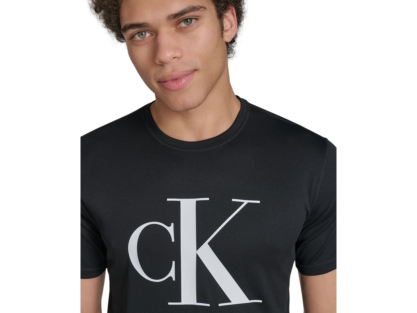 Рашгард Monogram для мужчин — Calvin Klein, цвет: Чёрный — фото 4