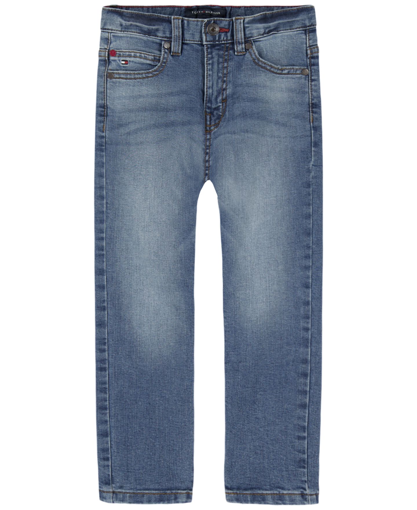 Джинсы Tommy Hilfiger Regular-Fit Blue Stone Jeans для мальчиков, цвет: Каменный синий — фото 4