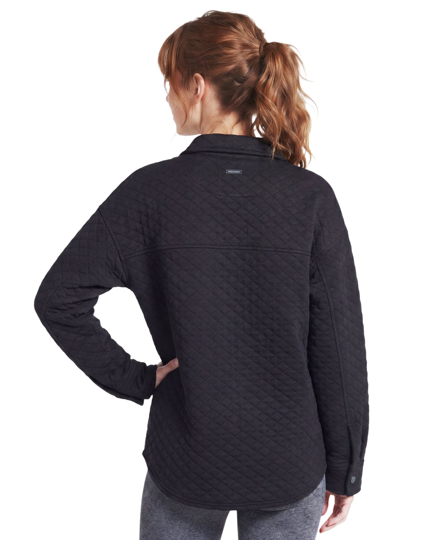 Women's Quilted Ottoman Shacket Jacket