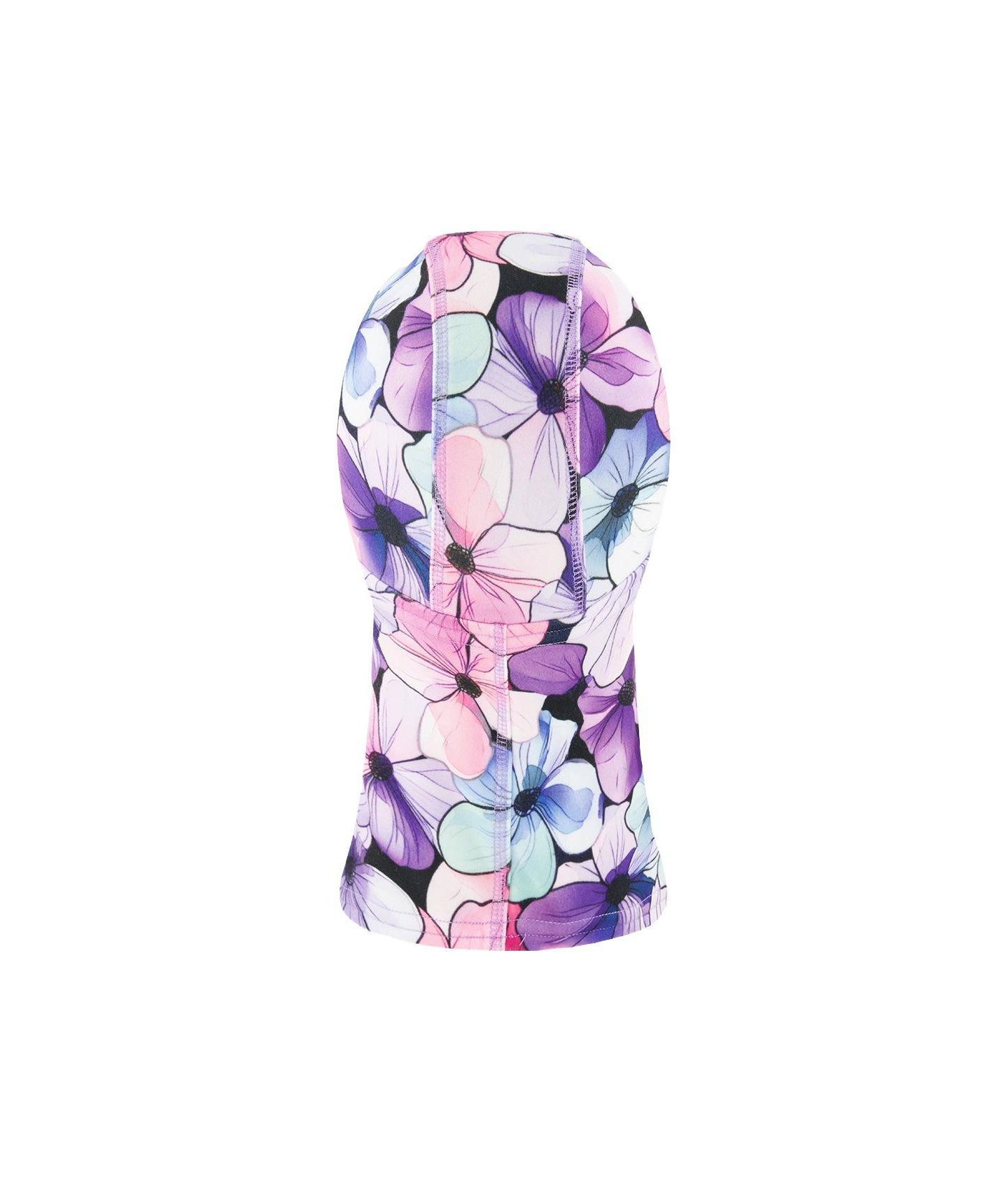 Deux par Deux Little and Big Girl (5-14) Brushed Jersey Balaclava Floral Print, цвет: Фиолетовый с принтом — фото 3