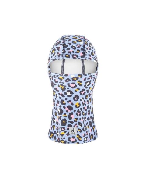 Балаклава Deux par Deux Brushed Jersey Balaclava Leopard Print для девочек, цвет: Синий леопардовый с принтом