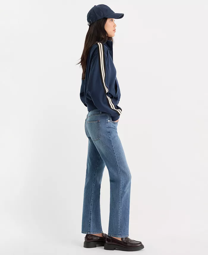 Women's Vintage Form-Hugging Straight Jeans - thumbnail 4