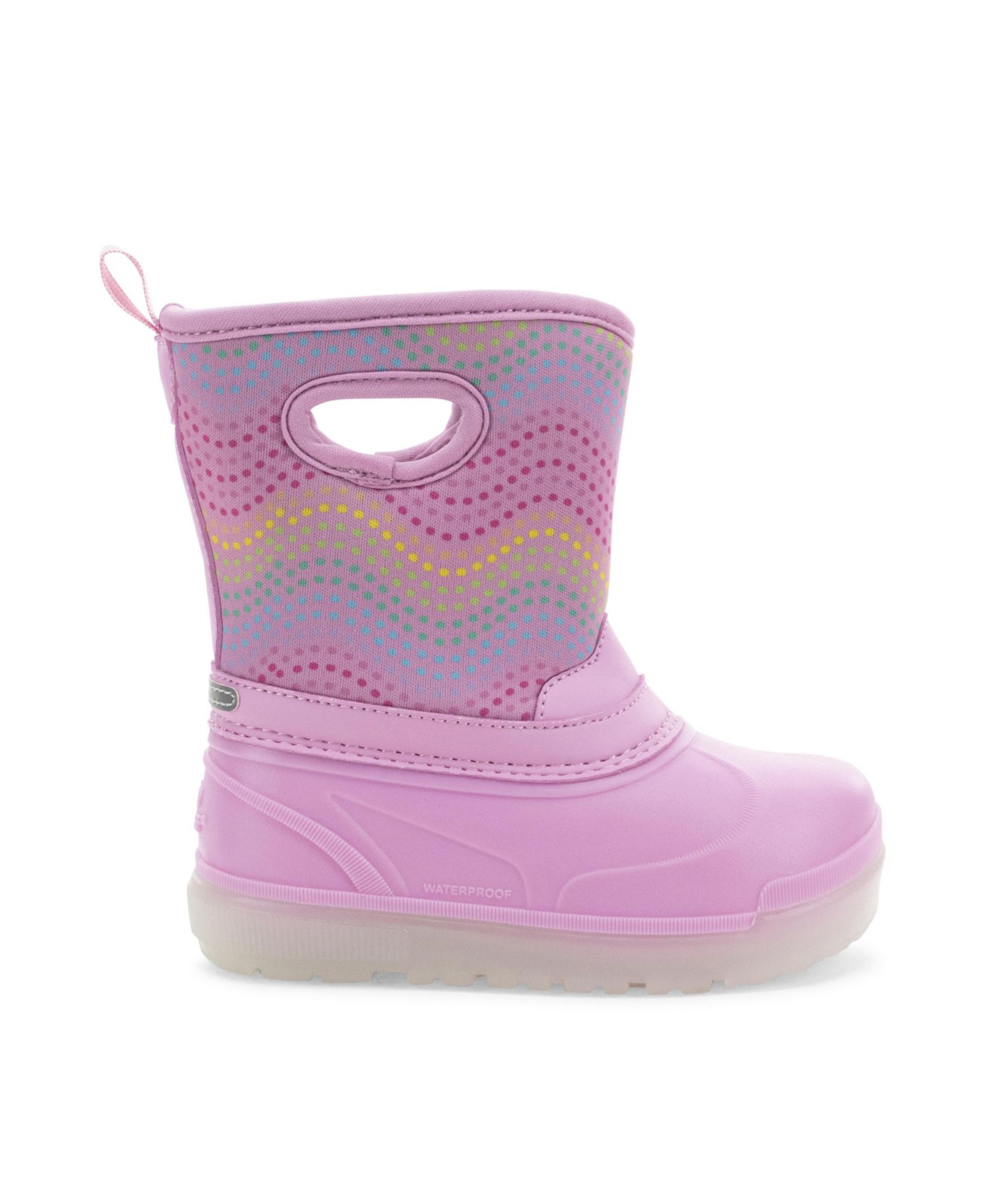 Kids ( 1 to 13 ) Travali Lighted Faux Fur Neoprene Cold Weather Boot