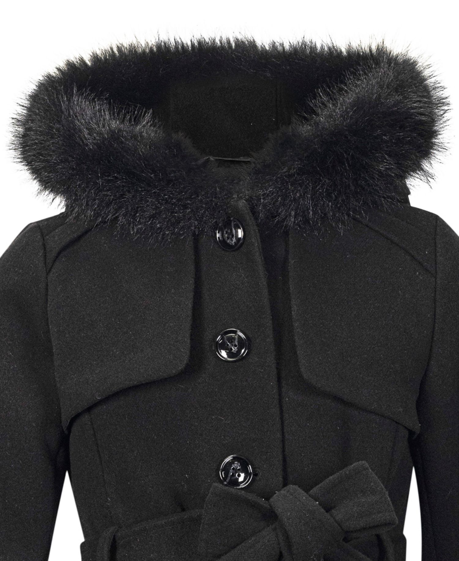 S Rothschild Girls' 6-16 Long-Sleeve Belted Trench Coat
