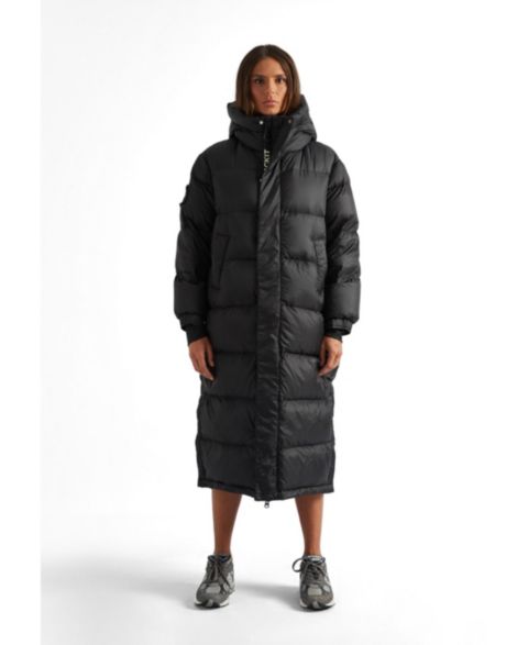 Женская куртка JACK1T Longline Midi Puffer, цвет: Чёрный