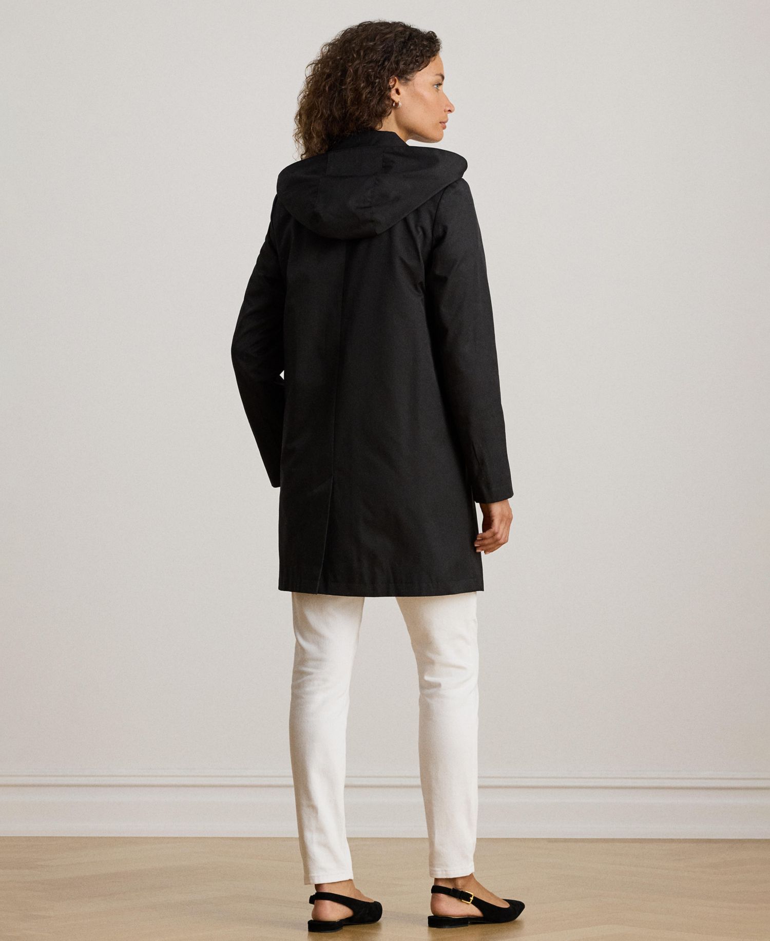 Women's Hooded Water-Resistant A-Line Raincoat, Created for Macy's