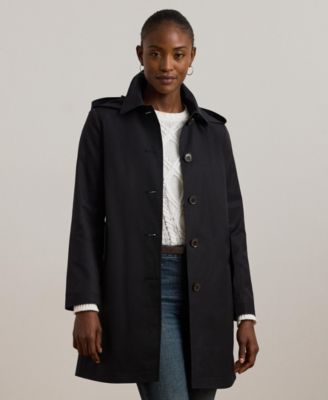 Women's Hooded Water-Resistant A-Line Raincoat, Created for Macy's