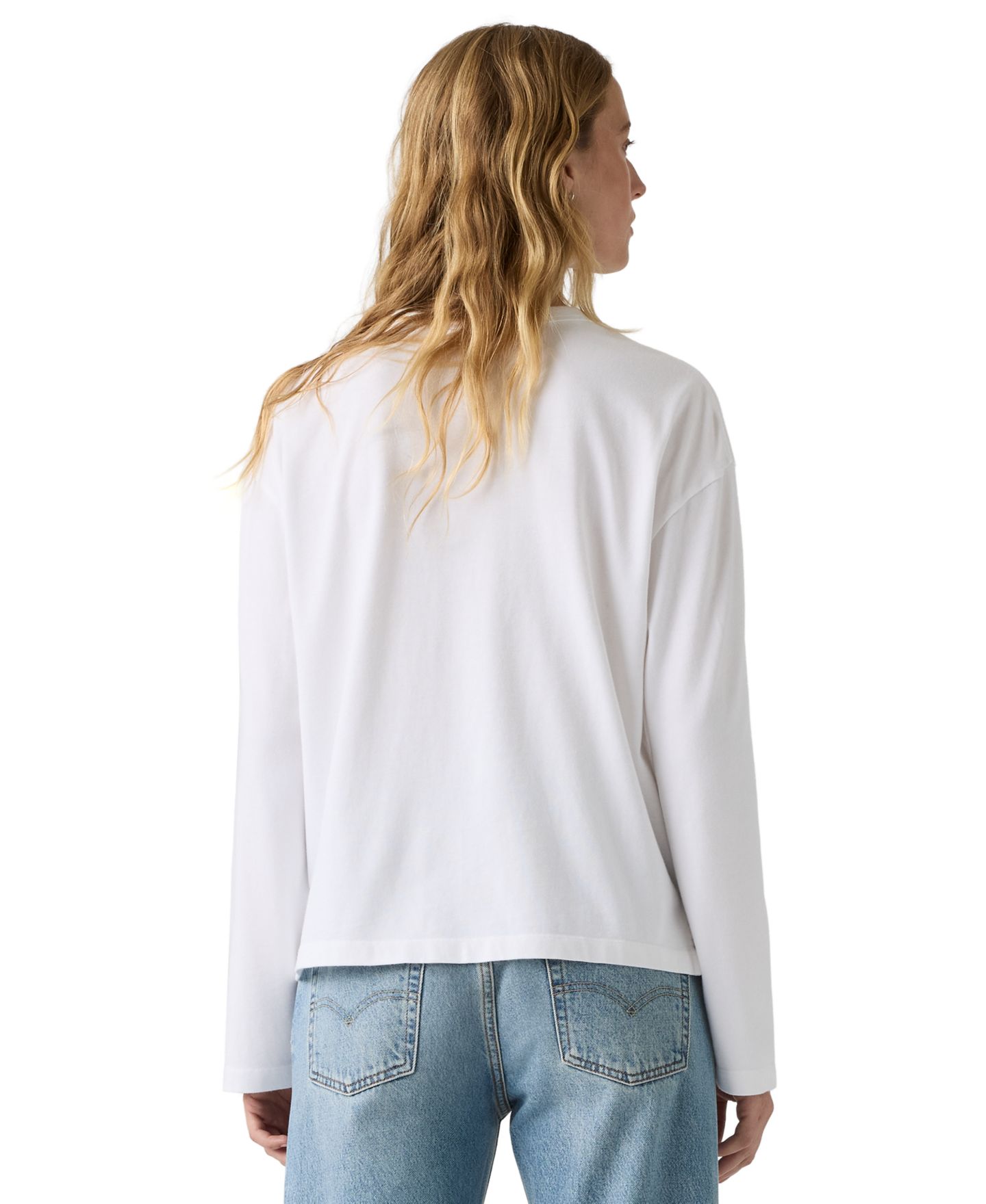 Женская футболка Levi's Premium Vintage Long-Sleeve T-Shirt, цвет: Bright Whi — фото 2