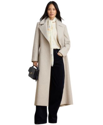 Women's Long Belted Wrap Coat