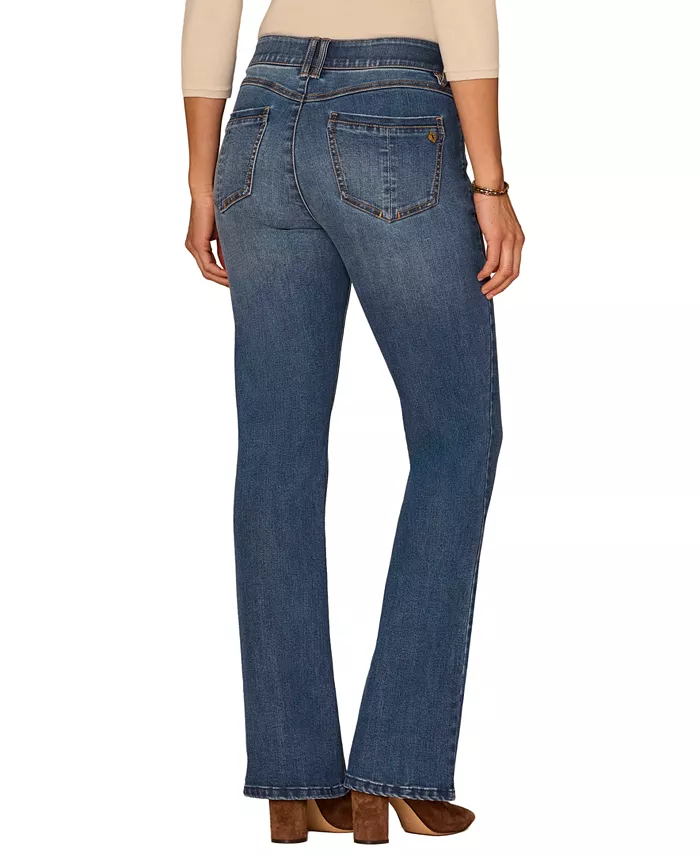 Petite "Ab"solution Luxe Touch Itty Bitty Bootcut Jeans - thumbnail 10