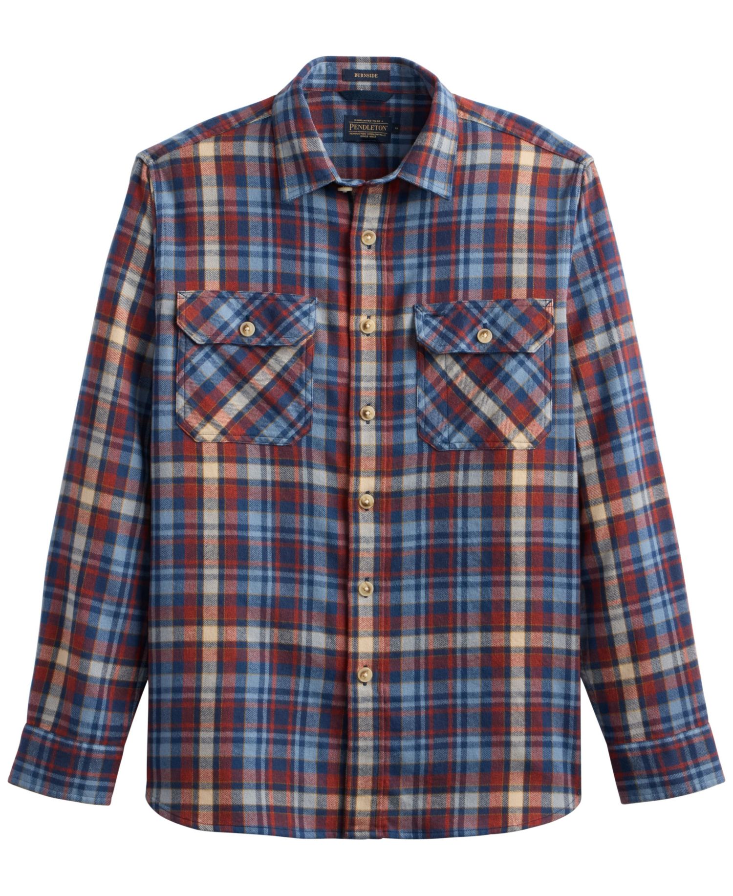 Men's Burnside Flannel Long-Sleeve Shirt