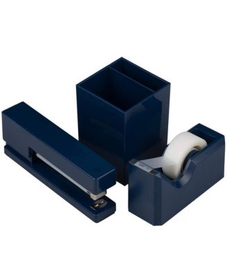 Desk Stapler and Tape Dispenser Set Sturdy Office Supplies