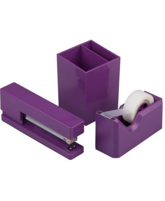 Desk Stapler and Tape Dispenser Set Sturdy Office Supplies