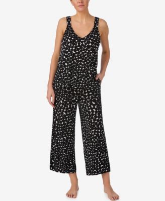 Women's Sleepwear Sleeveless Tank Top and Crop Pants, 2-Piece Set