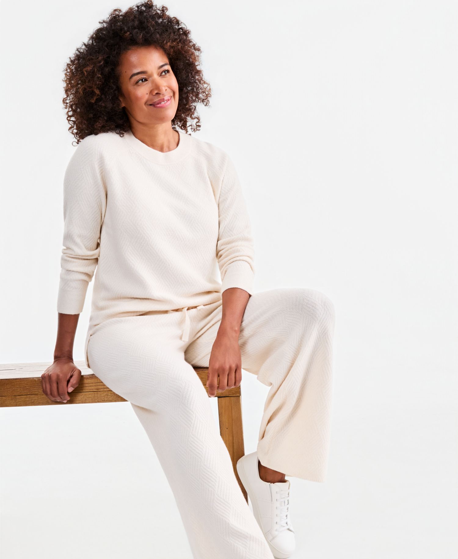 Petite Crew-Neck Long-Sleeve Lightweight Cardigan Sweater