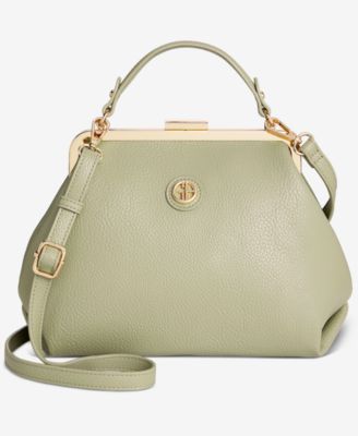Pebble Framed Clutch Crossbody Bag