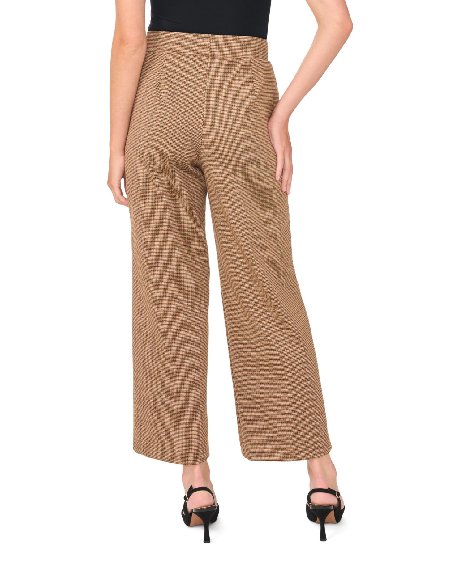 Women's High-Rise Pintuck Wide-Leg Pants