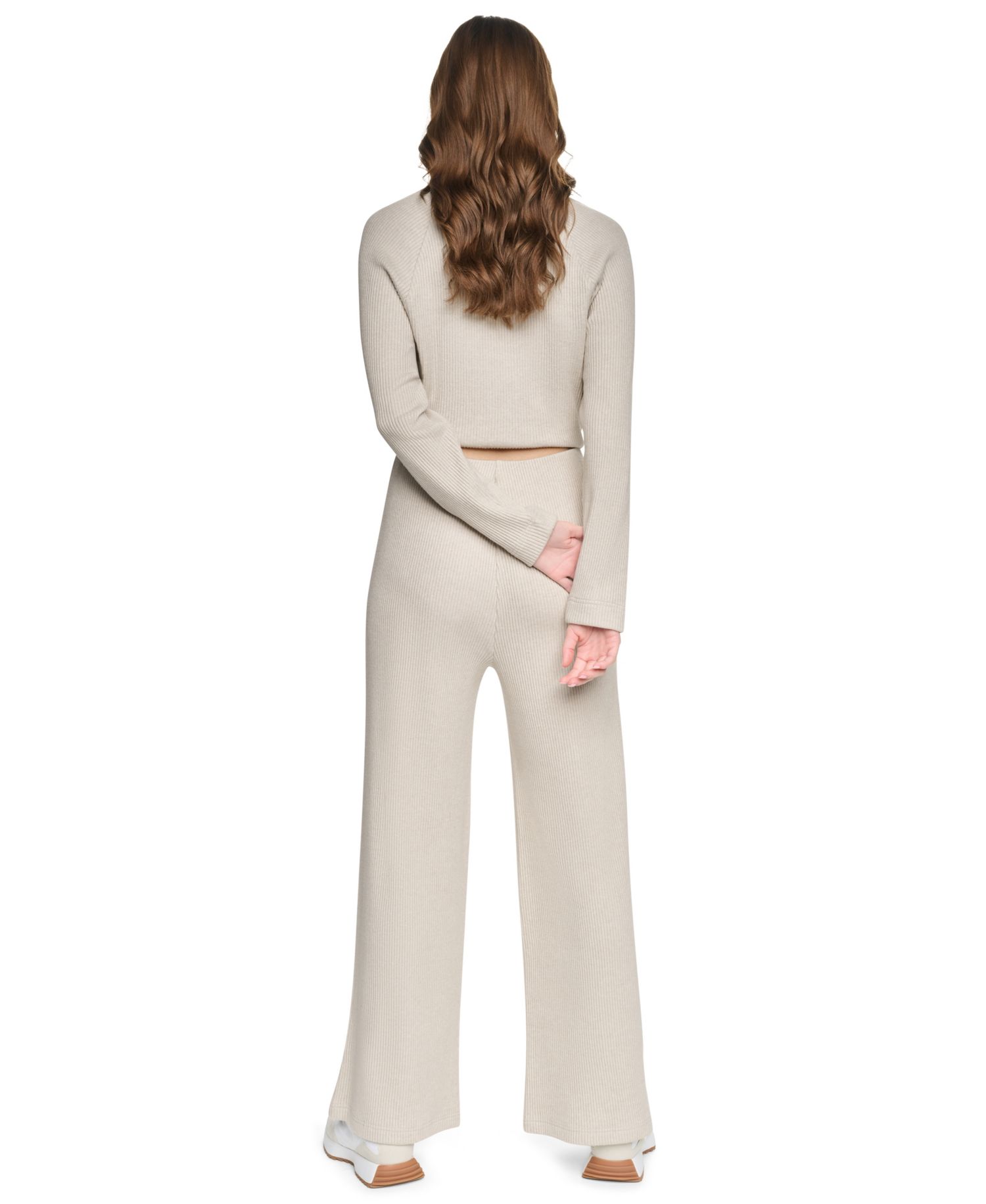 Petite Wide-Leg High-Waisted Pull-On Pants