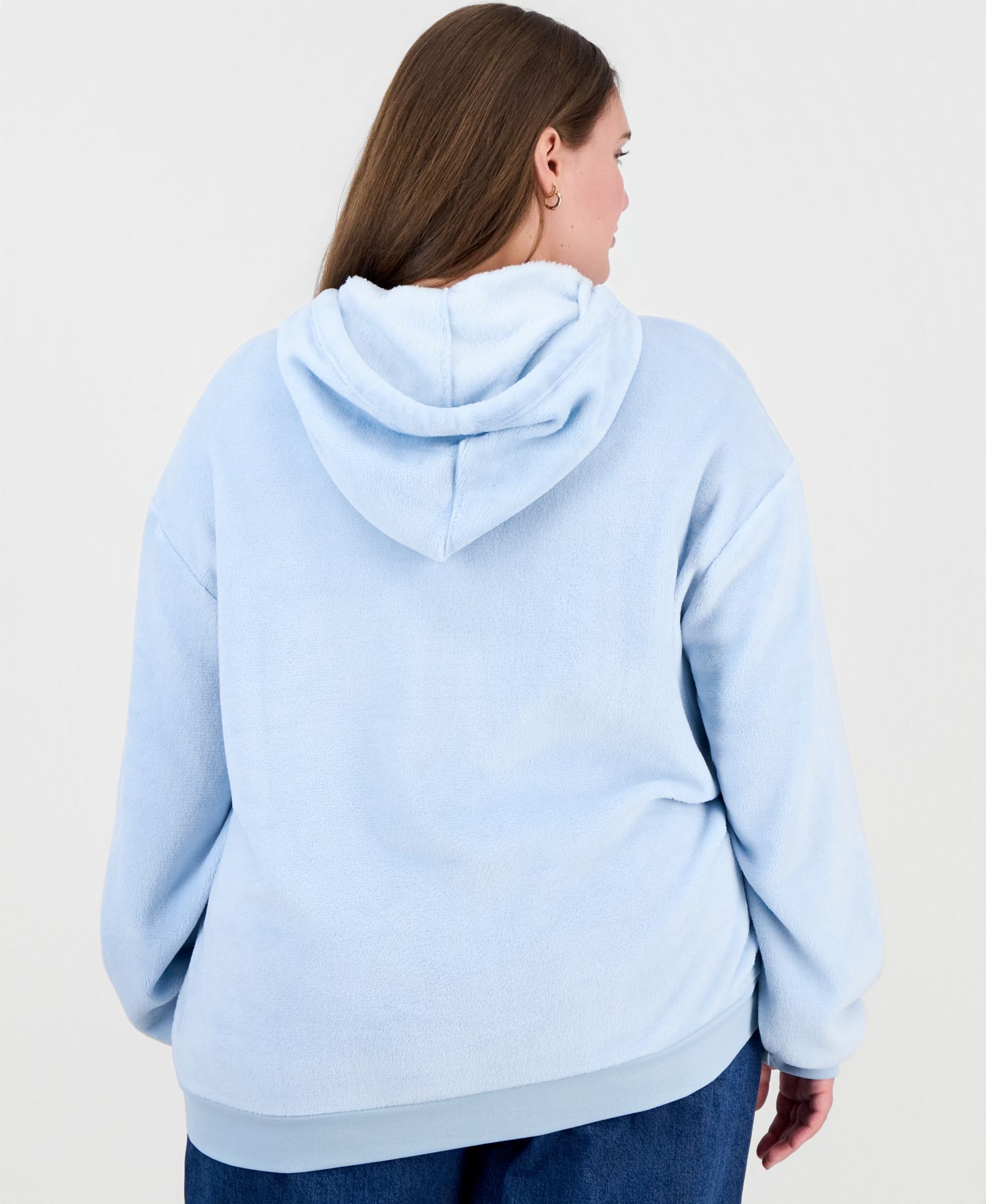 Plus Size Snoopy Graphic Long-Sleeve Hoodie