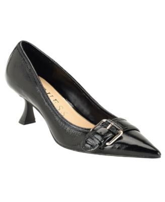 Women's Andey Buckle Sculpted Kitten Heel Pump