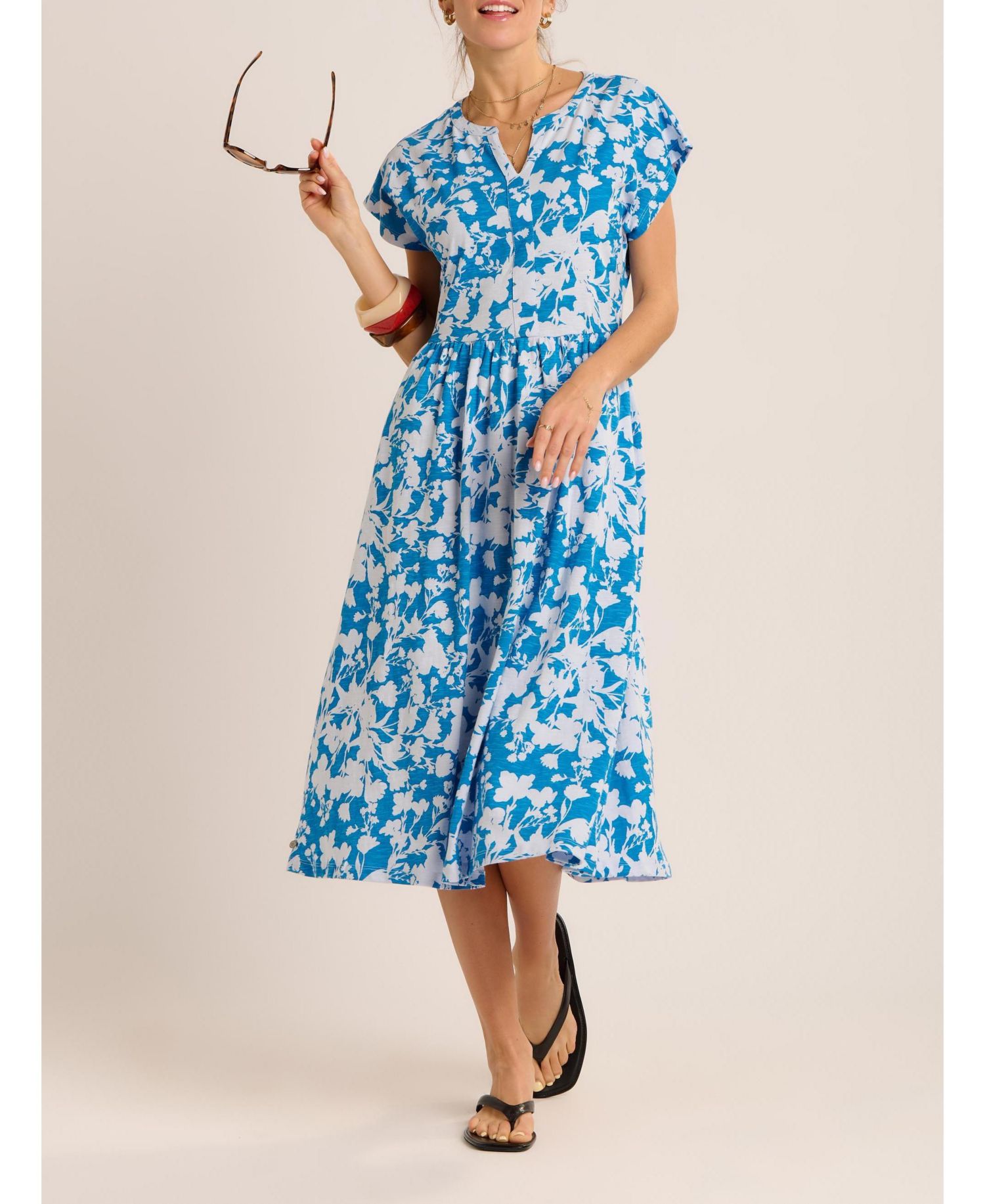 Women's Ranieli Floral Print Midi Dress