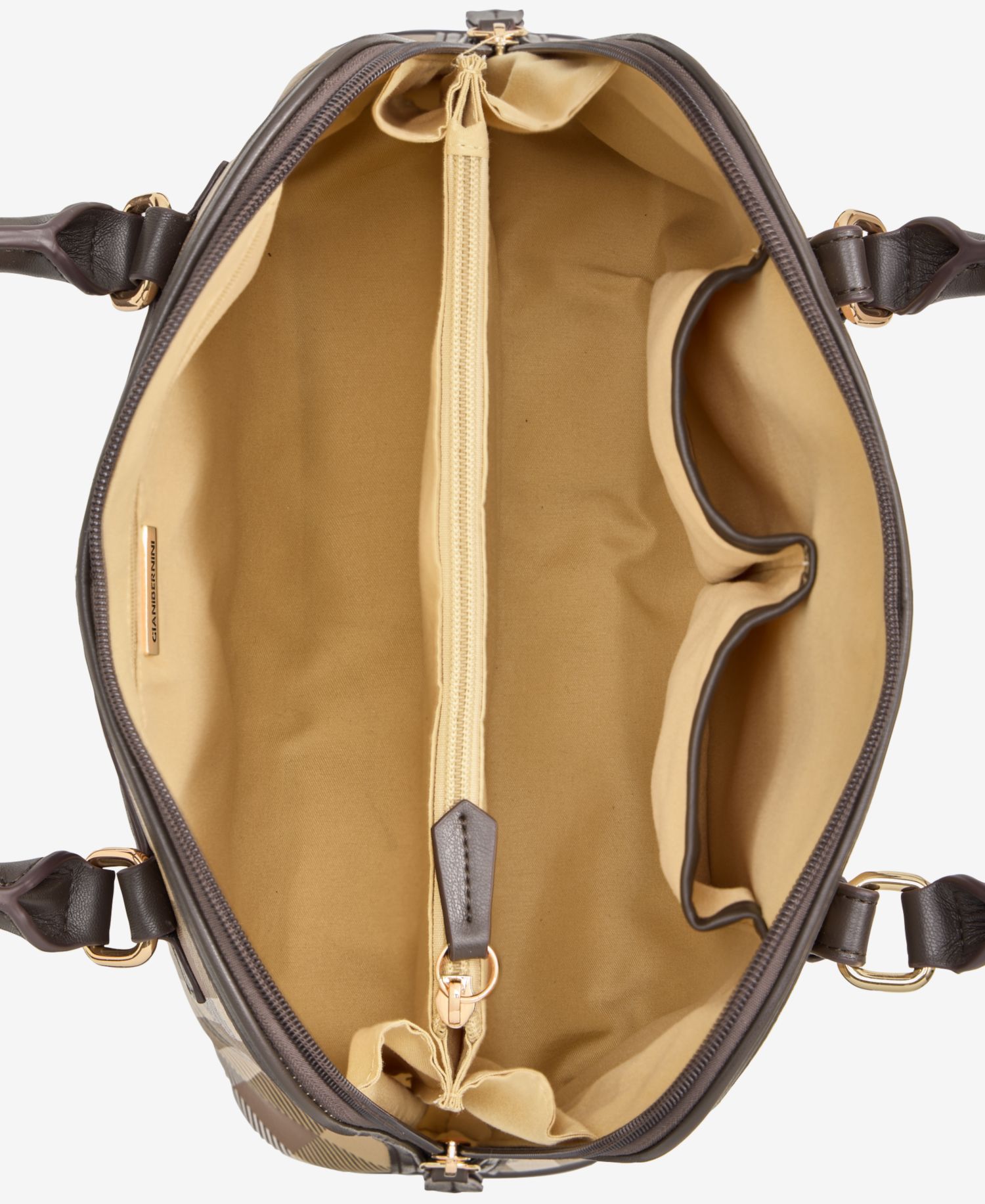 Plaid Detailed Dome Satchel