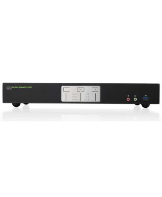 2-Port 4K Dual-Link DisplayPort KVMP Switch with USB 3.0 Hub and Audio (TAA)