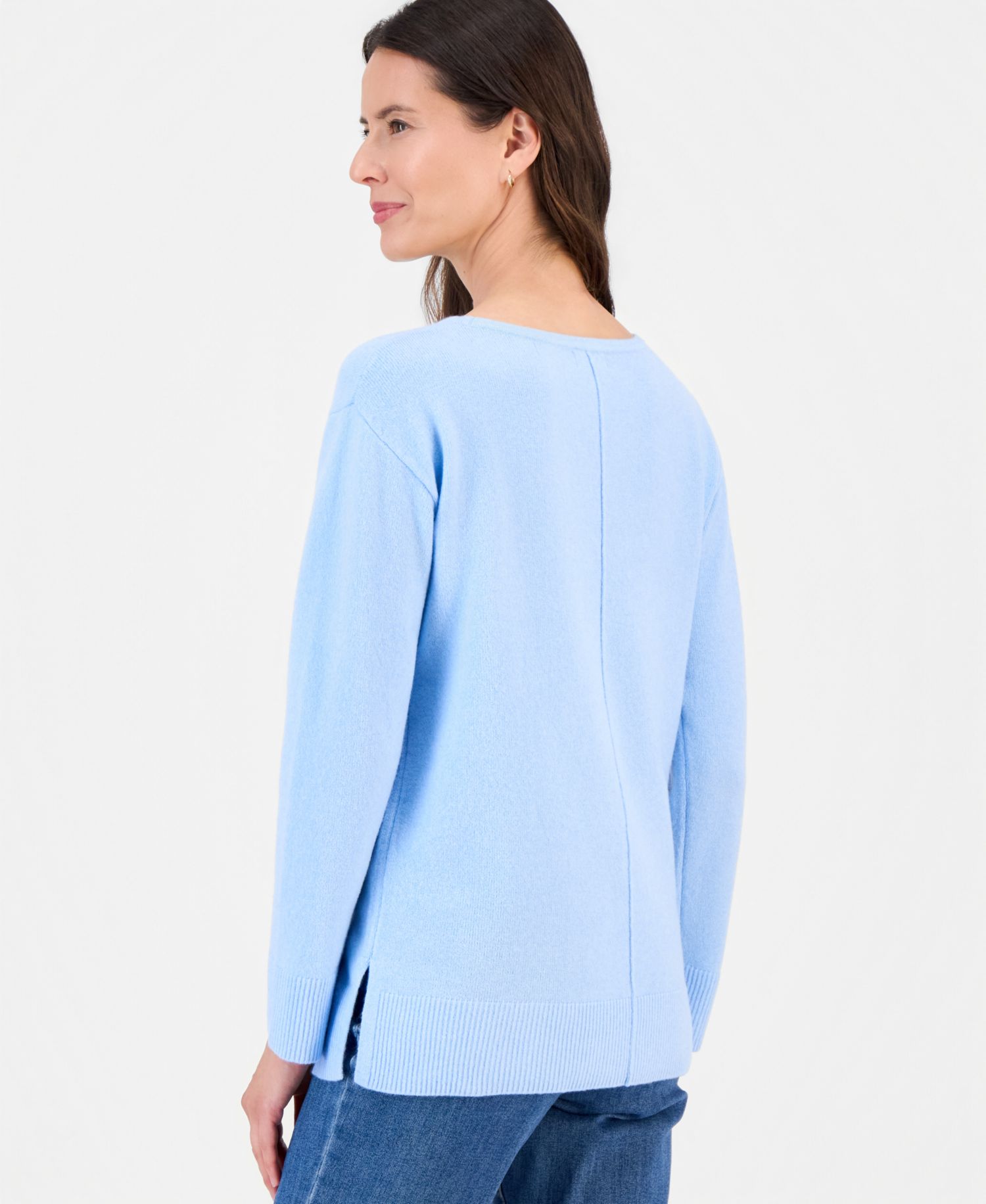 Plus Luxsoft Seamfront Boatneck Tunic Sweater