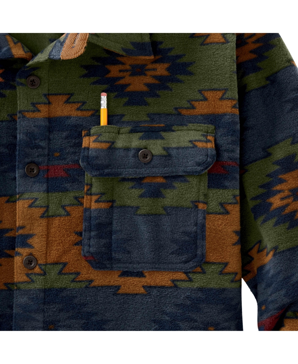 Legendary Whitetails Men's Heavyweight Navigator Fleece Long Sleeve Button Up Shirt
