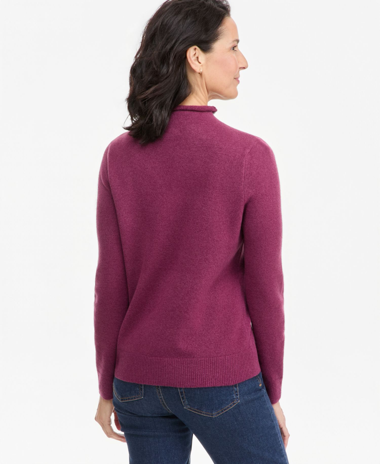 Petite Mock Neck Luxsoft Sweater