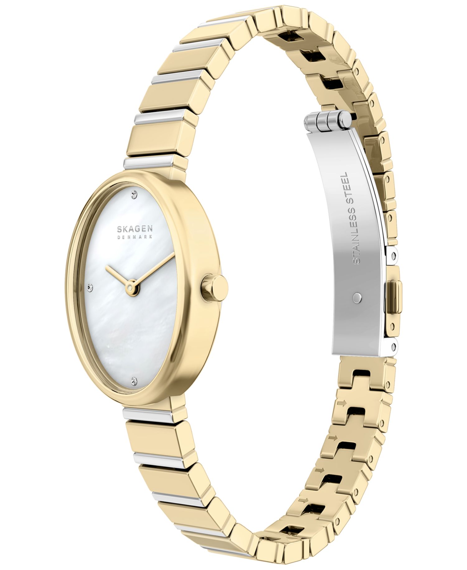 Women's Anita Oval Quartz Two-Hand Stainless Steel Watch 20mm