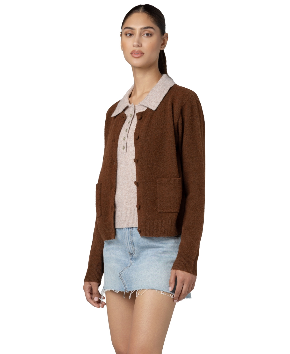 Blank Nyc Women's Layered Long-Sleeve Sweater