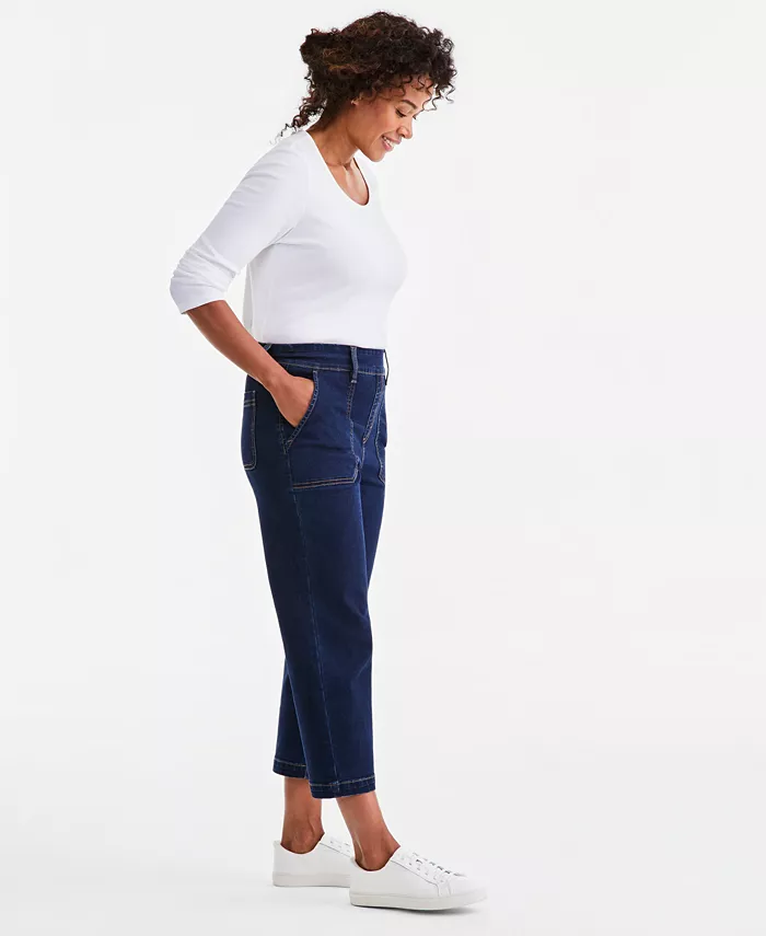 Women's High-Rise Pull-On Utility Ankle Jeans - thumbnail 5