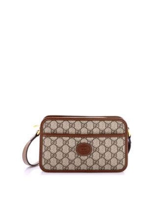 Mini Interlocking G Patch Camera Bag GG Coated Canvas