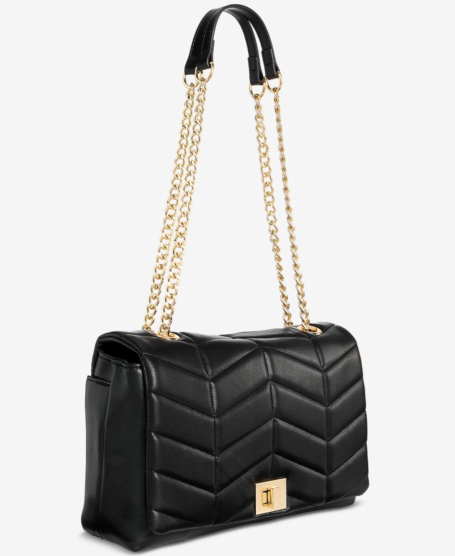 Soft Ajae Solid Quilted Shoulder Bag