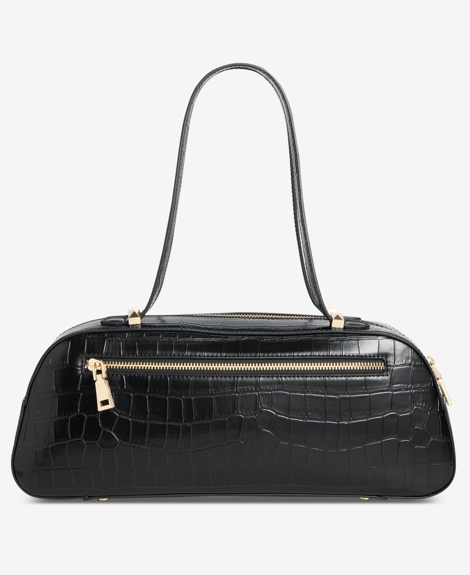 Nedda Croco-Embossed Satchel