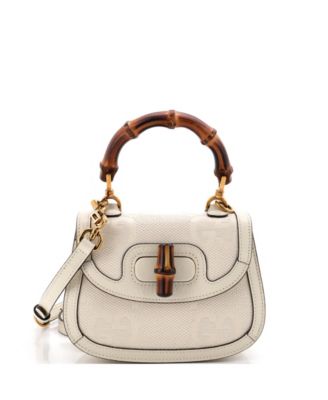 Mini Bamboo 1947 Top Handle Bag Jumbo GG Canvas