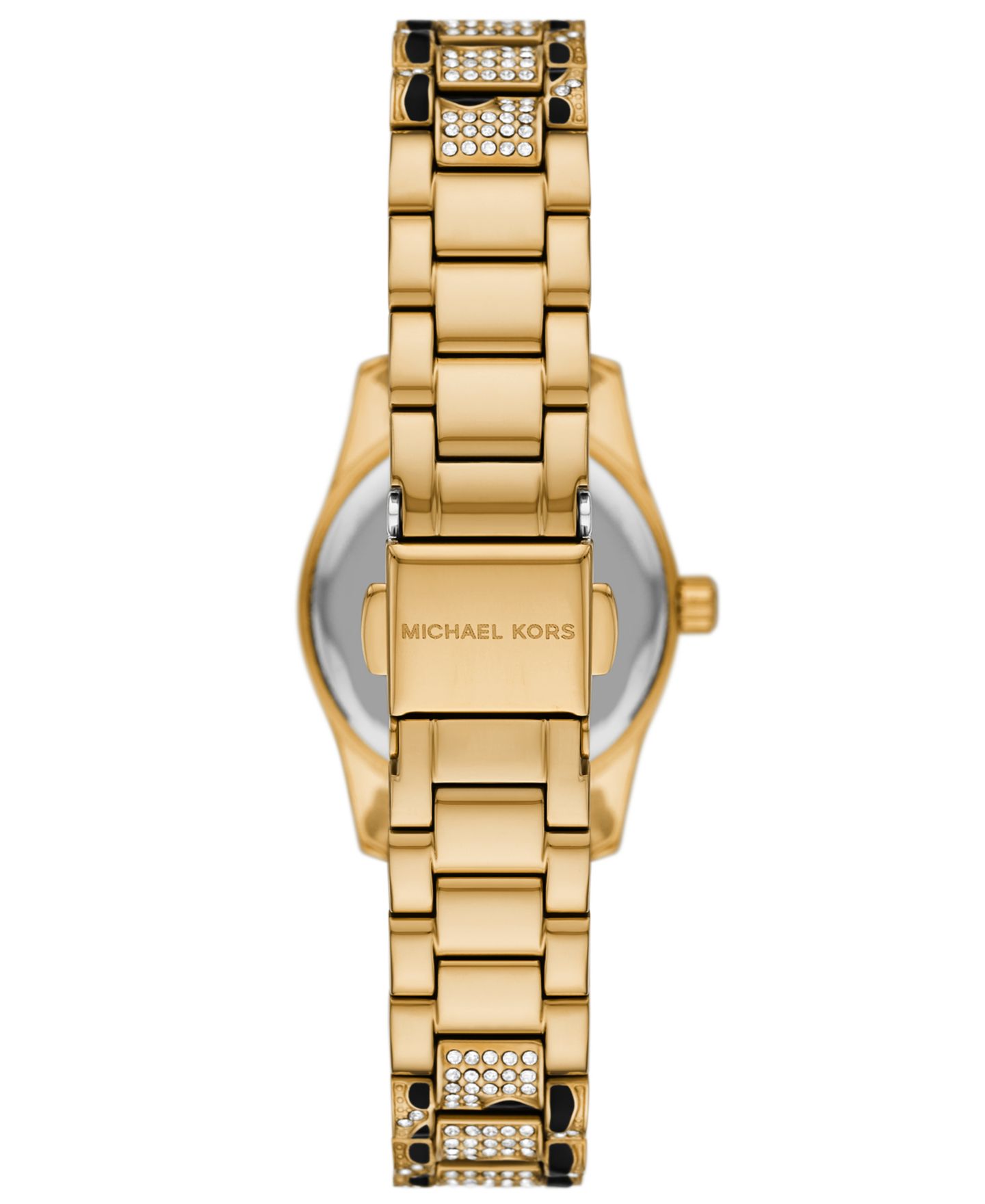 Женские часы Michael Kors MICHAEL Lexington Three-Hand Animal Print Stainless Steel Watch 26mm — фото 2