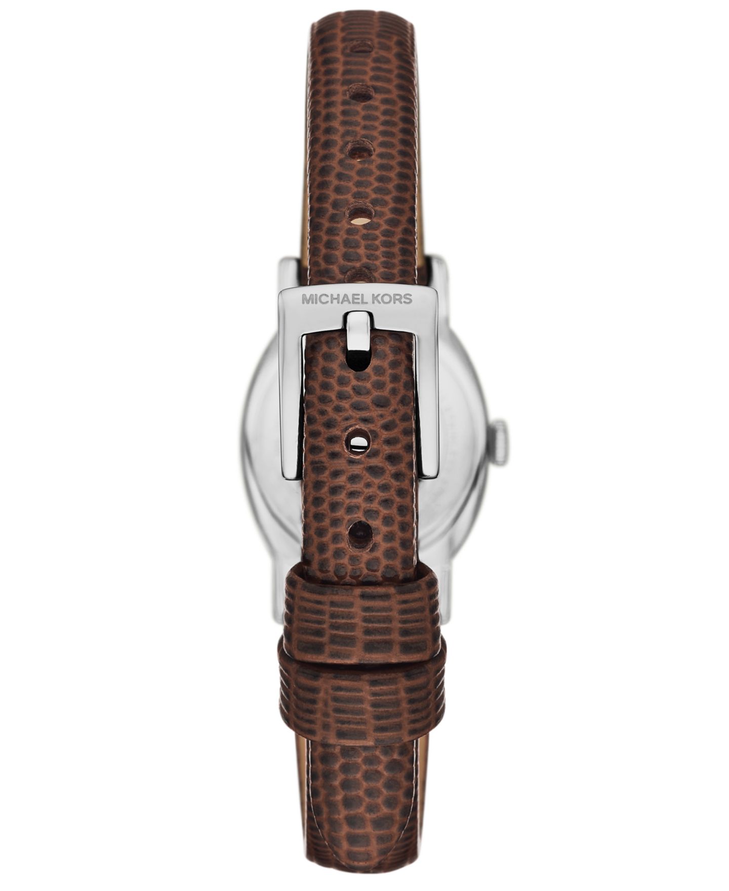 Женские часы Michael Kors Maude, три стрелки, коричневый кожаный ремешок, 21 мм — фото 2