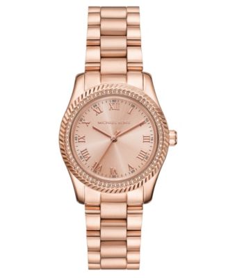 MICHAEL Women's Lexington Three-Hand Rose Gold-Tone Stainless Steel Watch 33mm