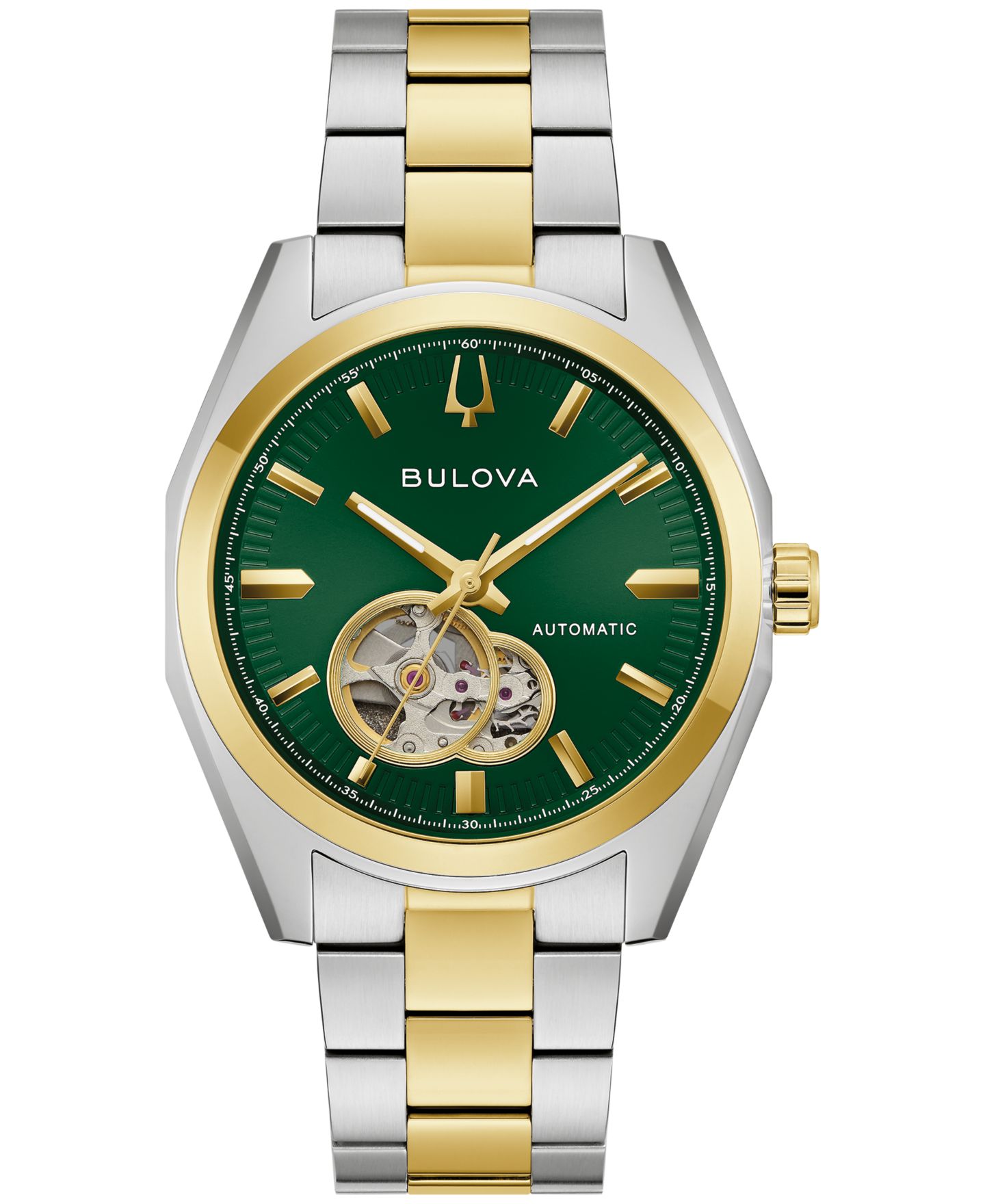 Мужские часы Bulova Automatic Surveyor Two-Tone Stainless Steel Bracelet Watch 39mm — фото 1