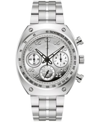 Men's Limited Edition 50th Anniversary 'Shelby" Silver-Tone Stainless Steel Bracelet Watch 40.5mm